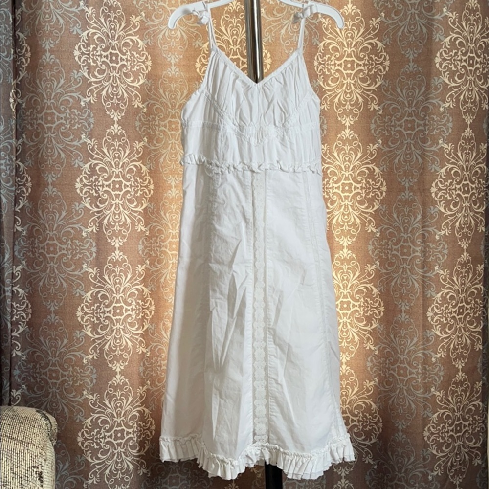 GUC Old Navy white summer cotton dress size 6
